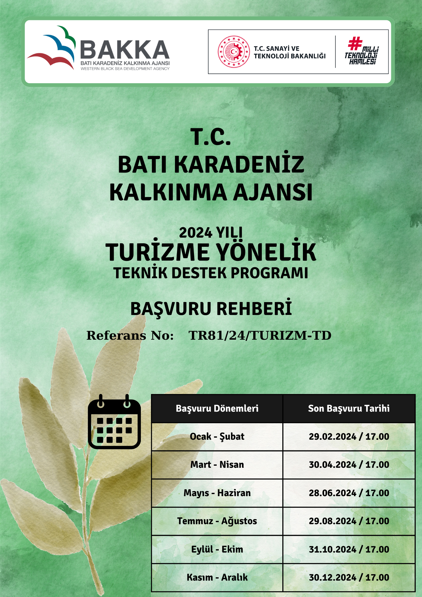 2024 Yılı Turizme Yönelik Teknik Destek Programı Başvuru Rehberi  